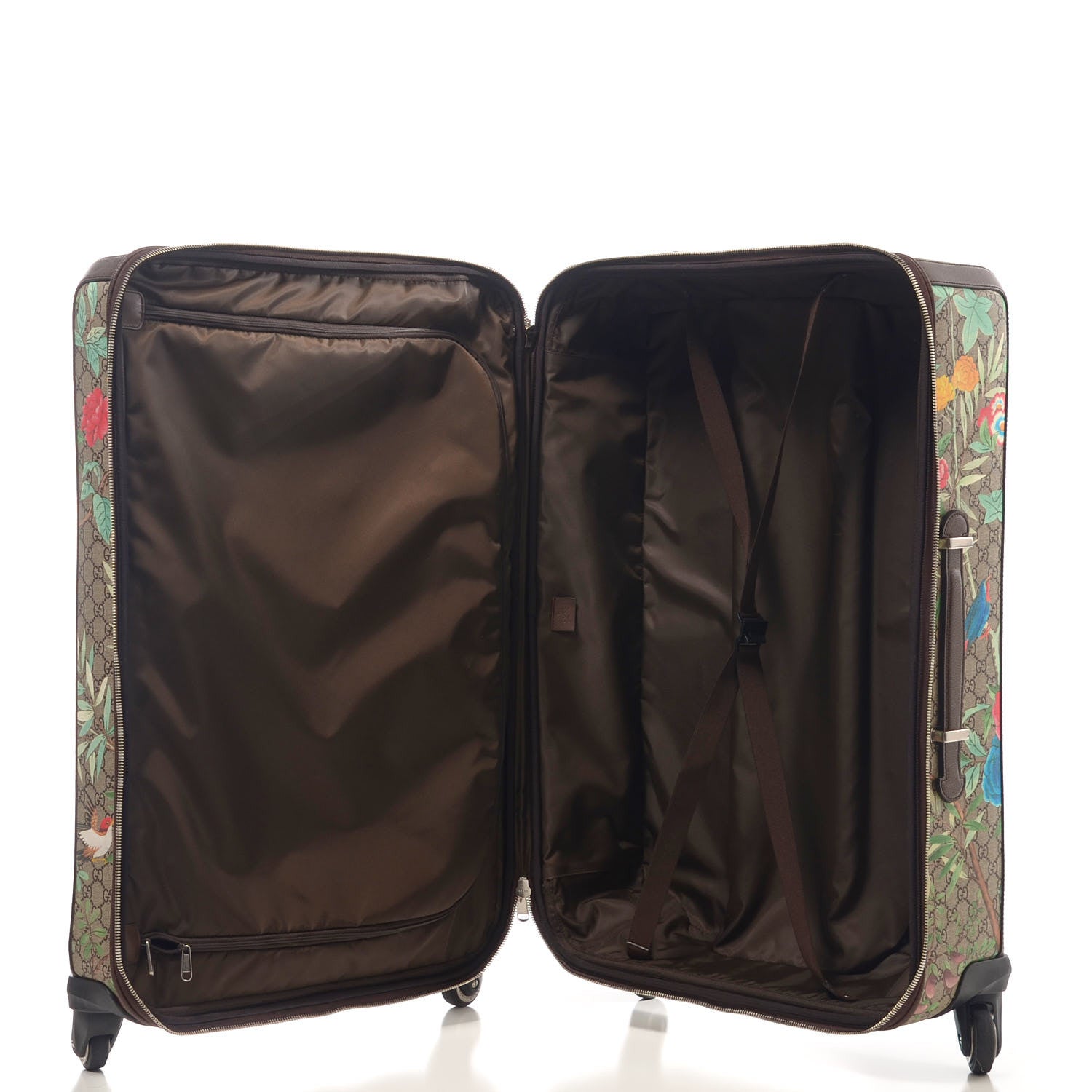 Gucci GG Supreme Monogram Tian Suitcase Beige Multicolor New Acero 5 of 11