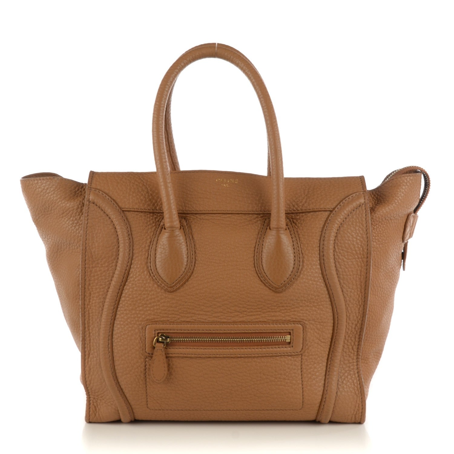 Celine Pebbled Calfskin Mini Luggage Camel 1 of 9