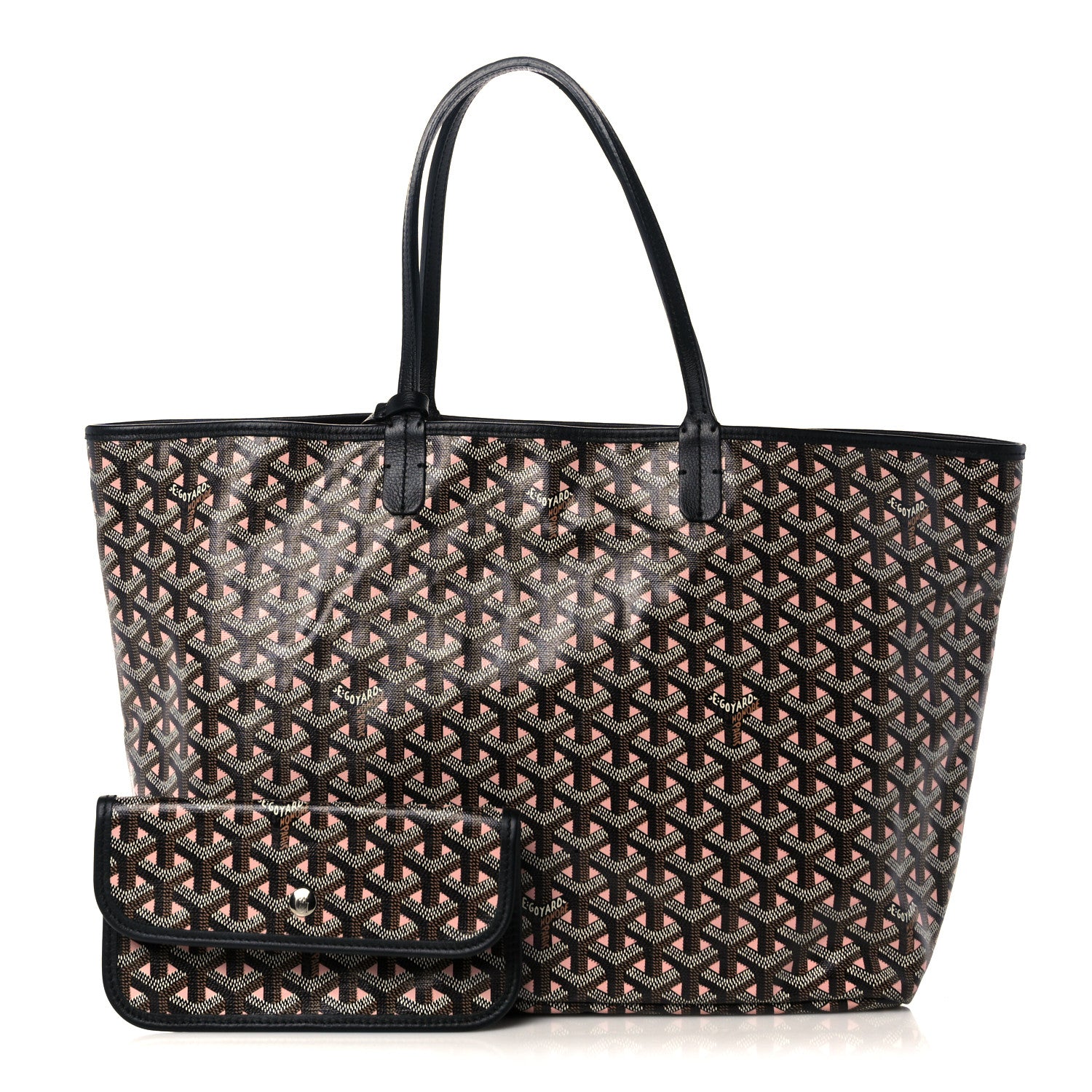 product image of GOYARD Goyardine Saint Louis Claire Voie PM Black Pink FASHIONPHILE