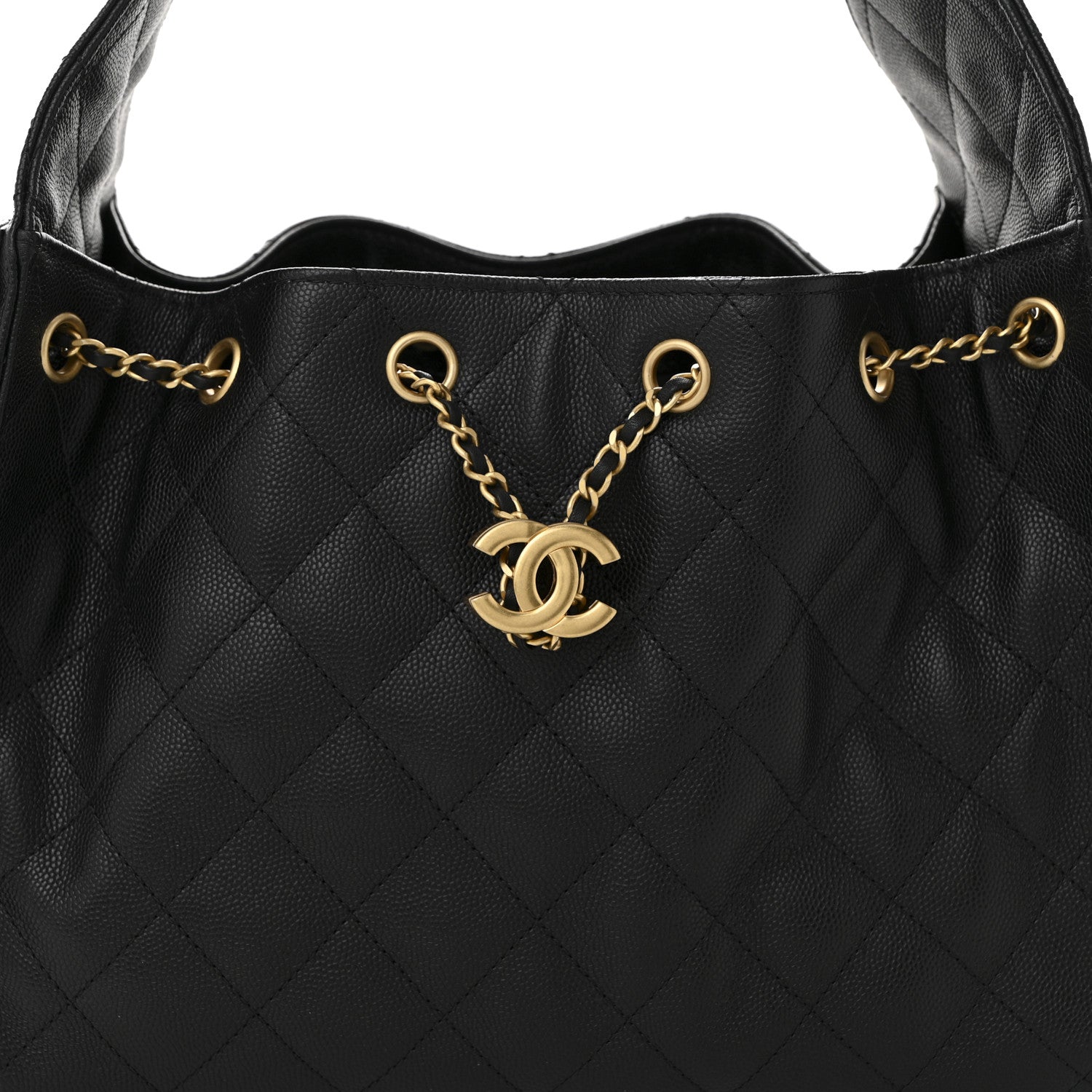 Chanel Caviar Quilted Small Chanel 25 Handbag Black 8 of 11