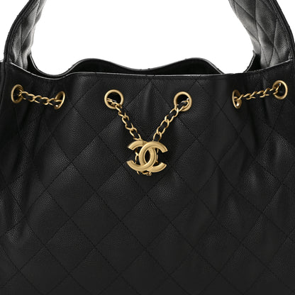Chanel Caviar Quilted Small Chanel 25 Handbag Black 8 of 11