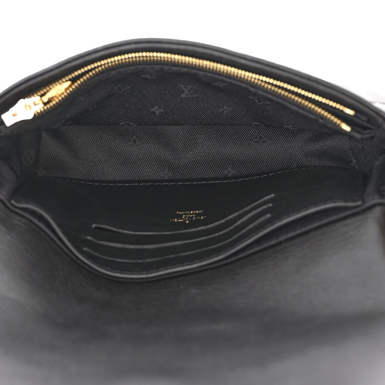 Louis Vuitton Calfskin Bubblegram Wallet On Strap Black 5 of 9