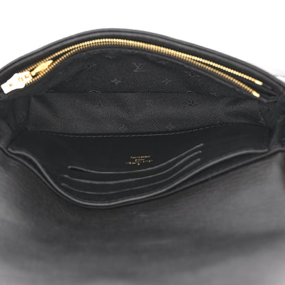 Louis Vuitton Calfskin Bubblegram Wallet On Strap Black 5 of 9