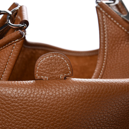 Hermes Taurillon Clemence Evelyne III PM Gold 6 of 9