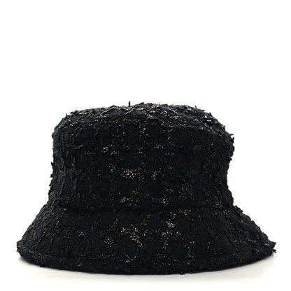 Chanel Tweed Bucket Hat L Black 1 of 8