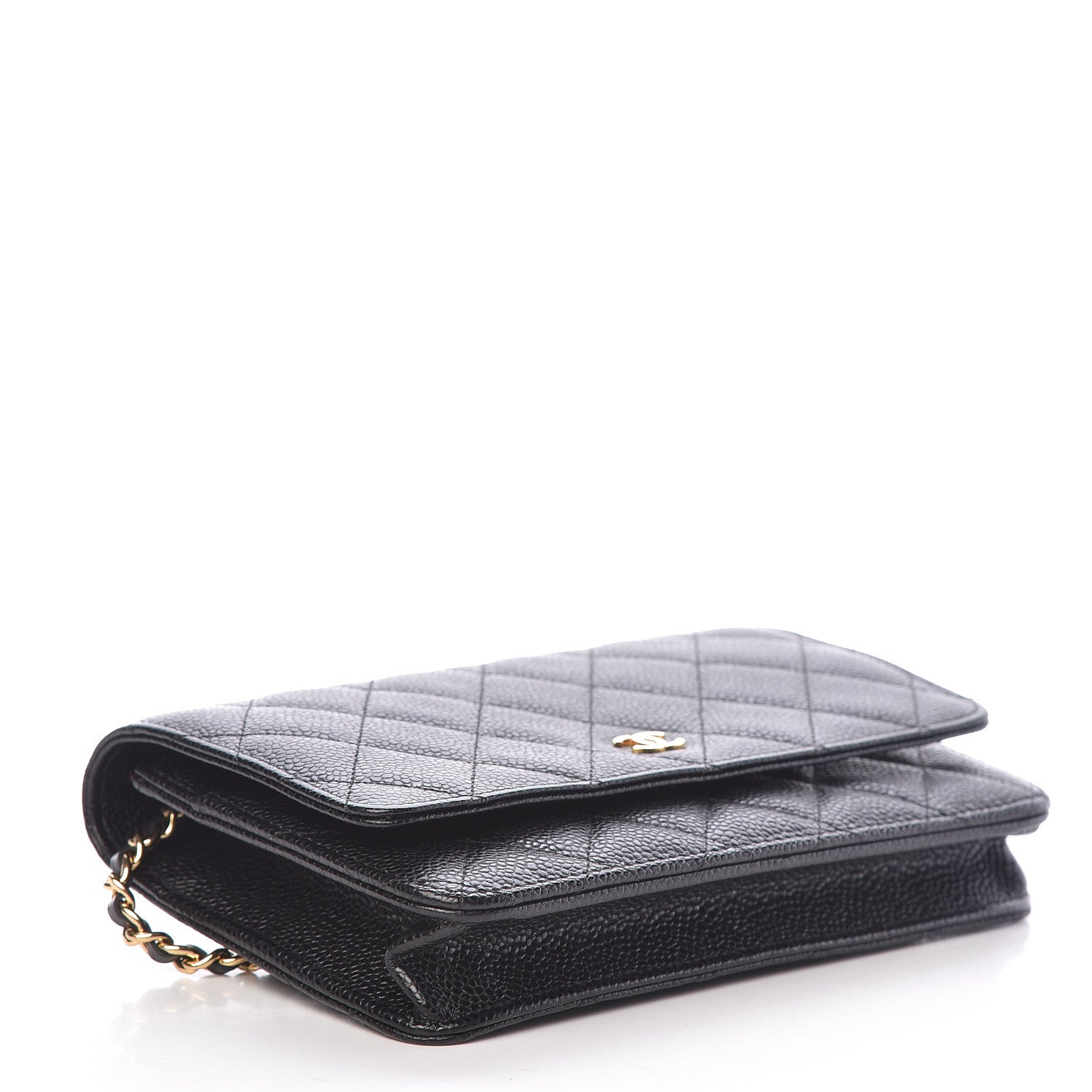 Chanel Caviar Quilted Wallet On Chain WOC Black 4 of 13