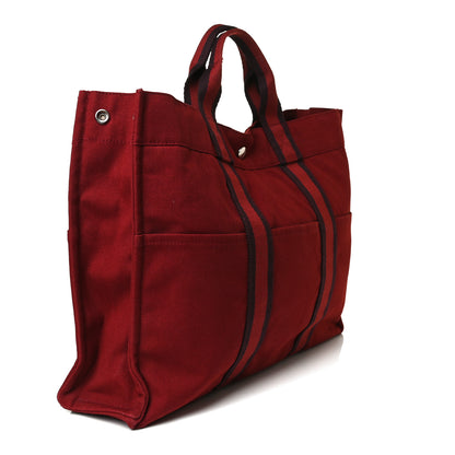Hermes Canvas Fourre Tout MM Red 3 of 24