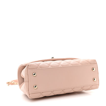 Chanel Caviar Quilted Mini Coco Handle Flap Light Pink 4 of 9