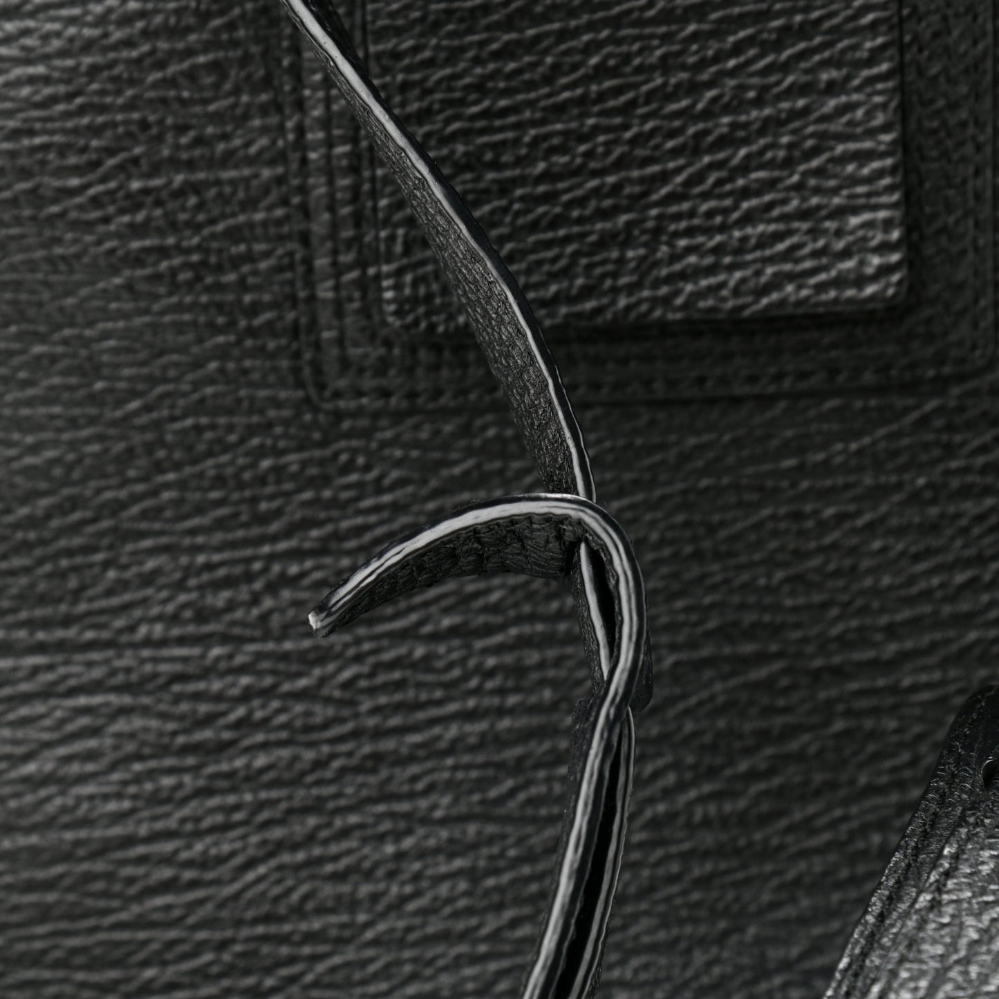 Textured Calfskin Pashli Backpack Black