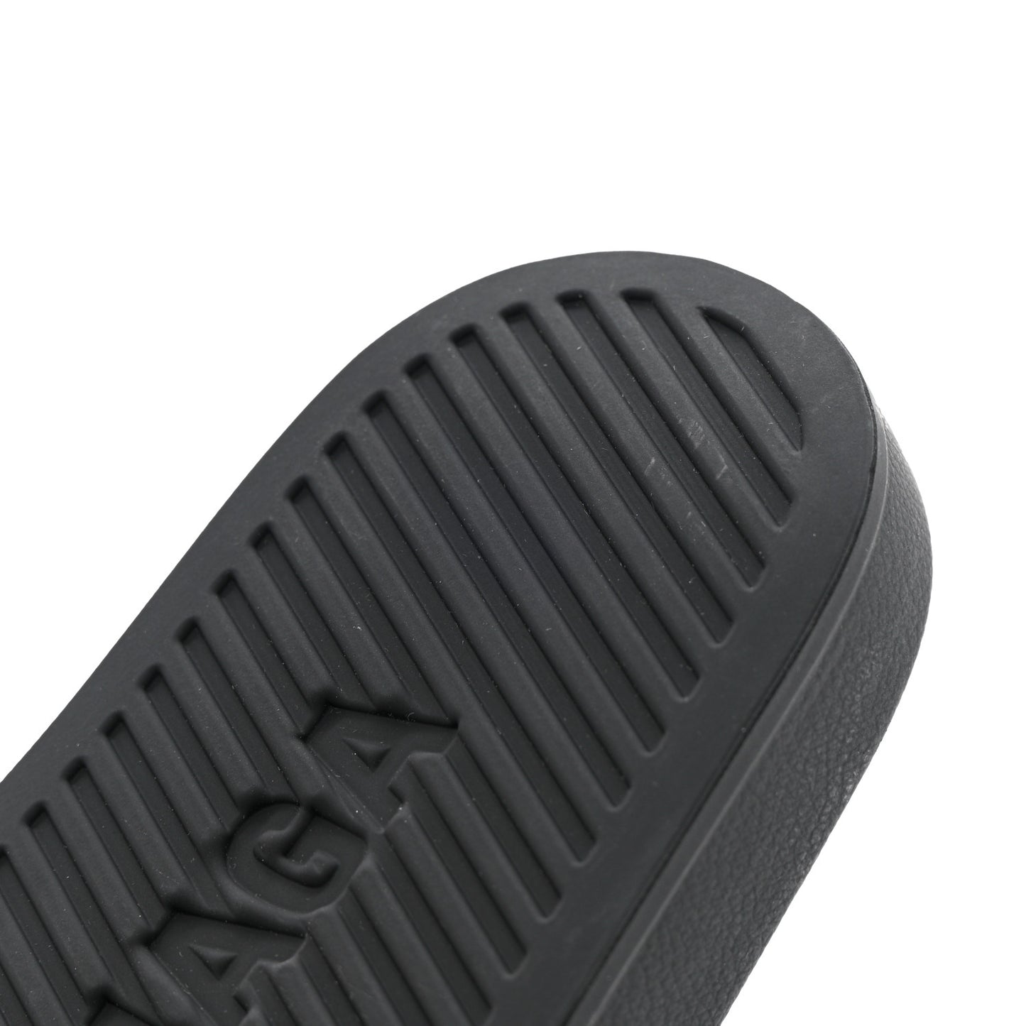 Rubber Womens Logo Pool Slide Sandals 37 Black