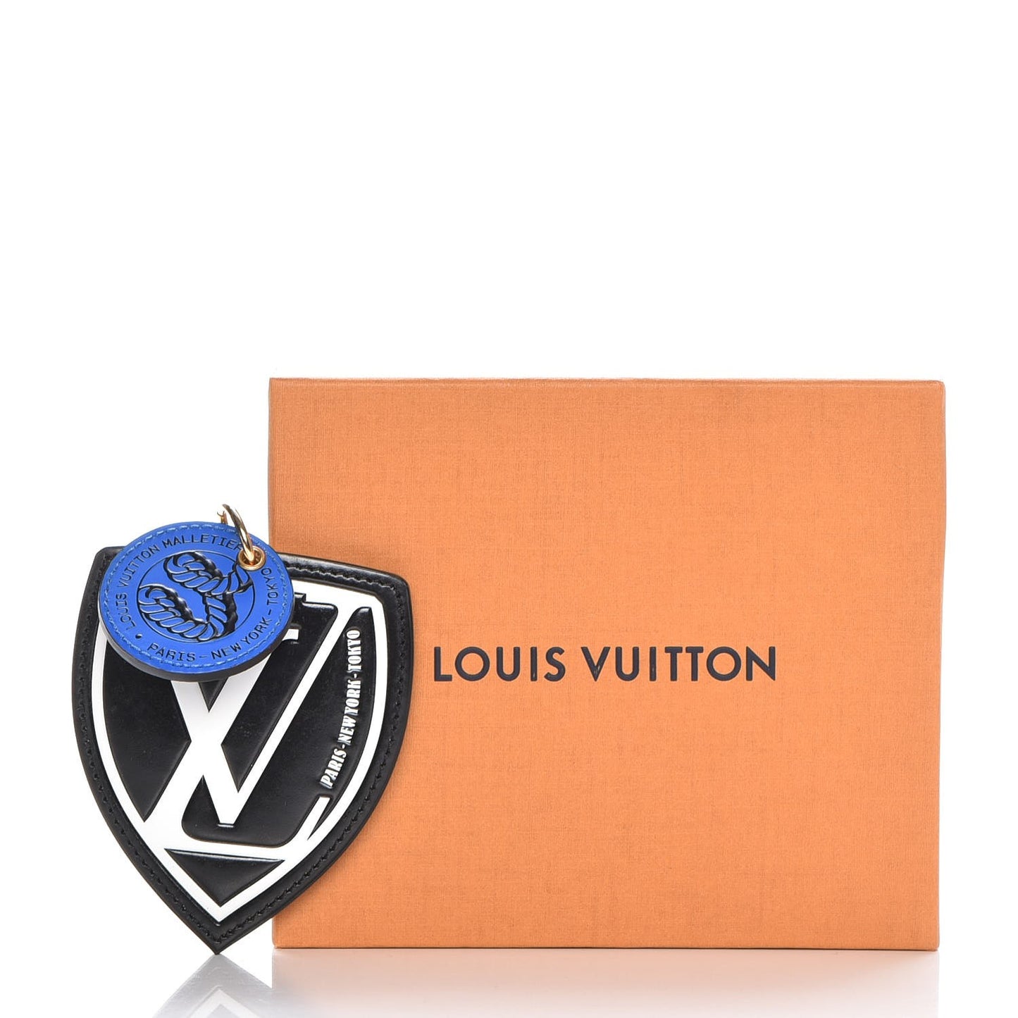 Calfskin World Tour Bag Charm Key Holder