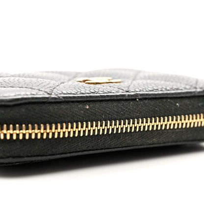 Chanel Caviar Quilted Zip Coin Purse Black 8 of 9
