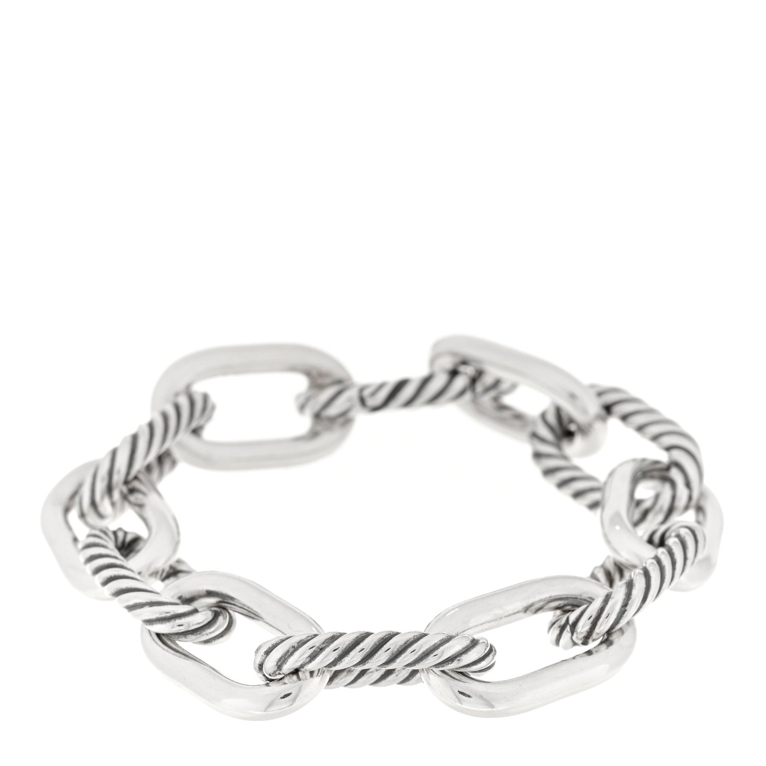 David Yurman Sterling Silver 11mm Madison Chain Bracelet 1 of 3