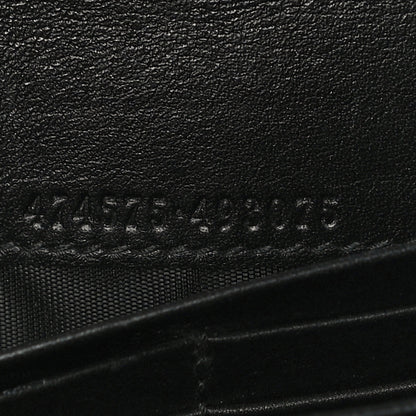 Gucci Calfskin Matelasse GG Marmont Chain Wallet Black 7 of 15