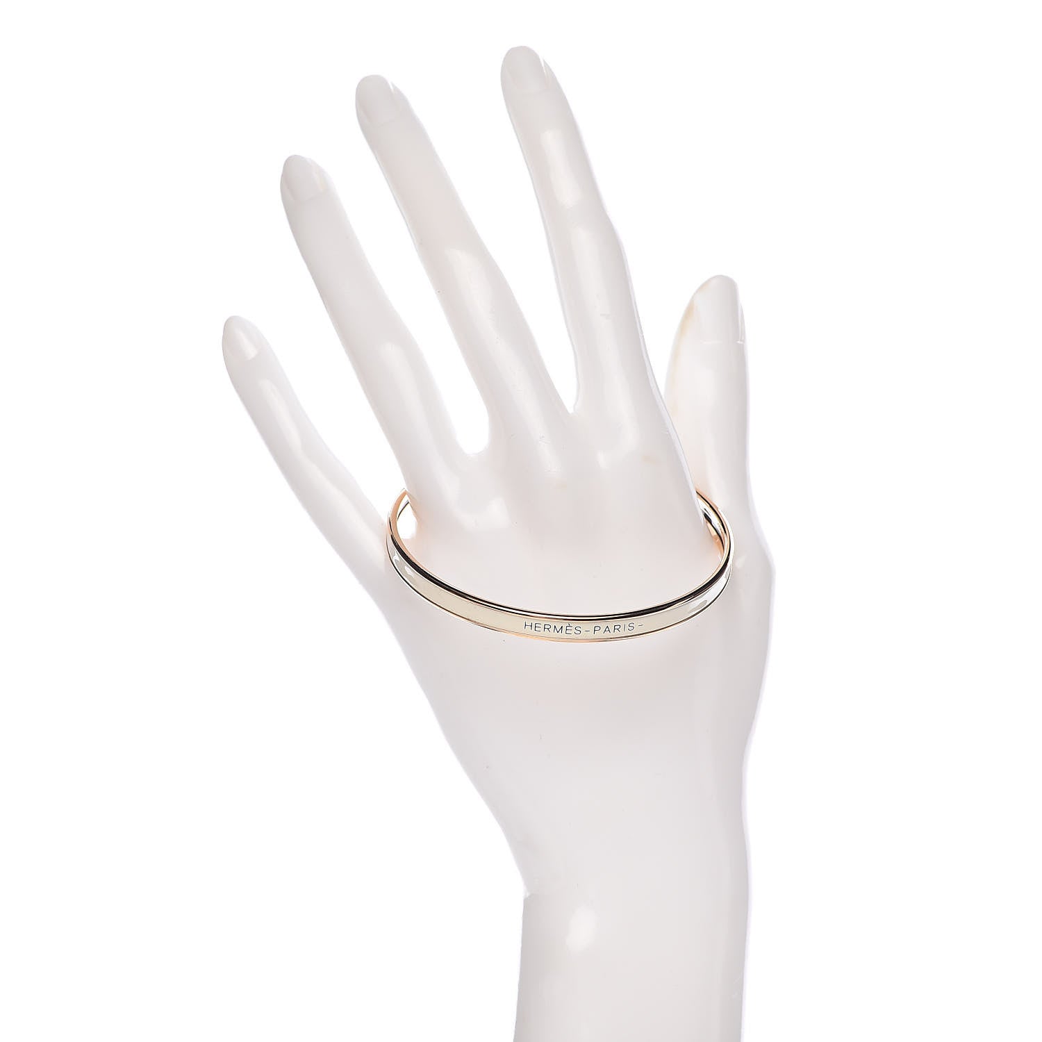 Hermes Enamel Printed Extra Narrow Printed Bracelet 65 2 of 5