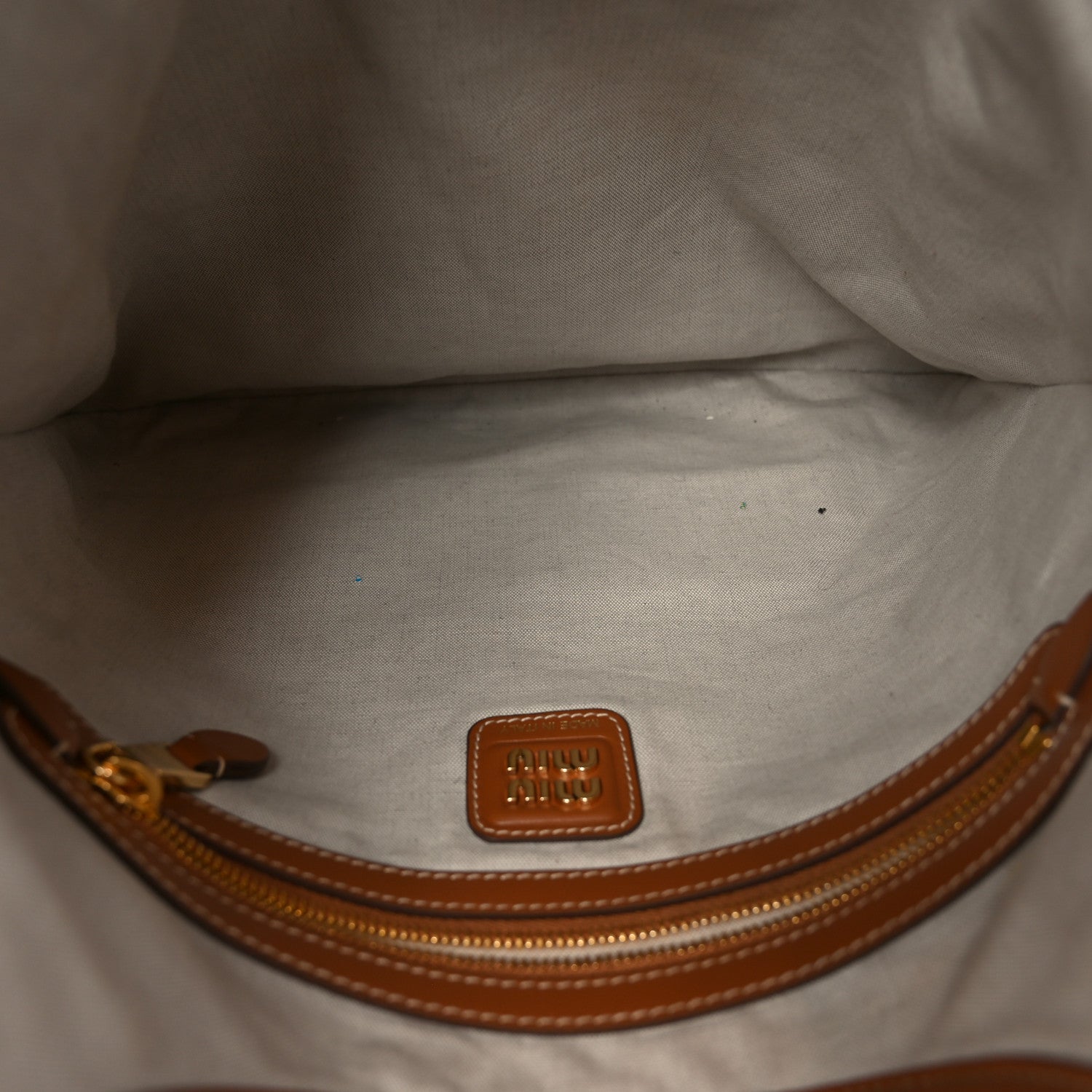 Miu Miu Nappa Ivy Bag Caramel 5 of 9