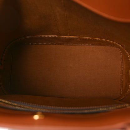 Celine Triomphe Canvas Calfskin Small Cabas Bag Tan 5 of 9