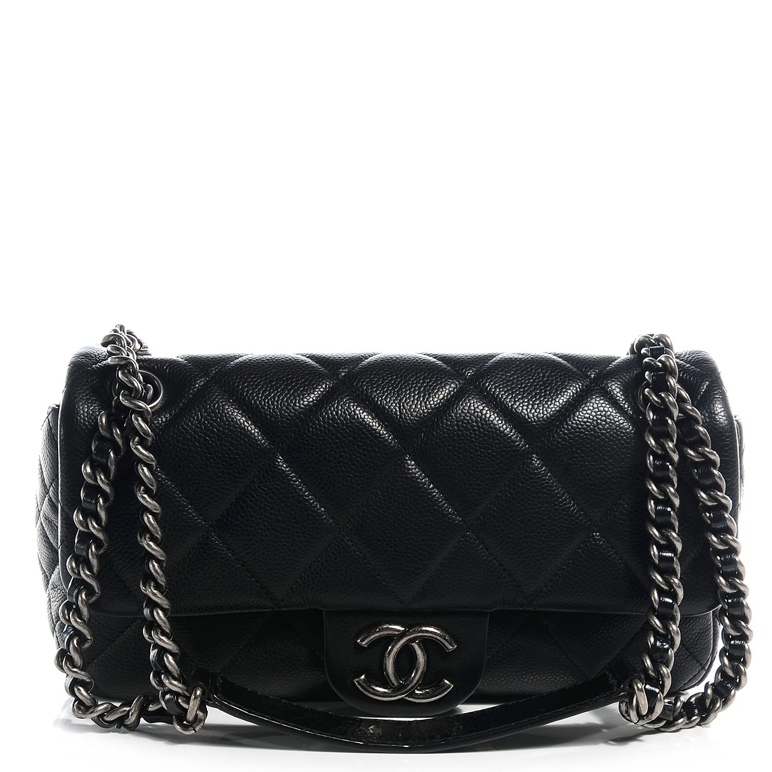 Chanel Caviar Quilted Coco Casual Flap Black 1 of 7