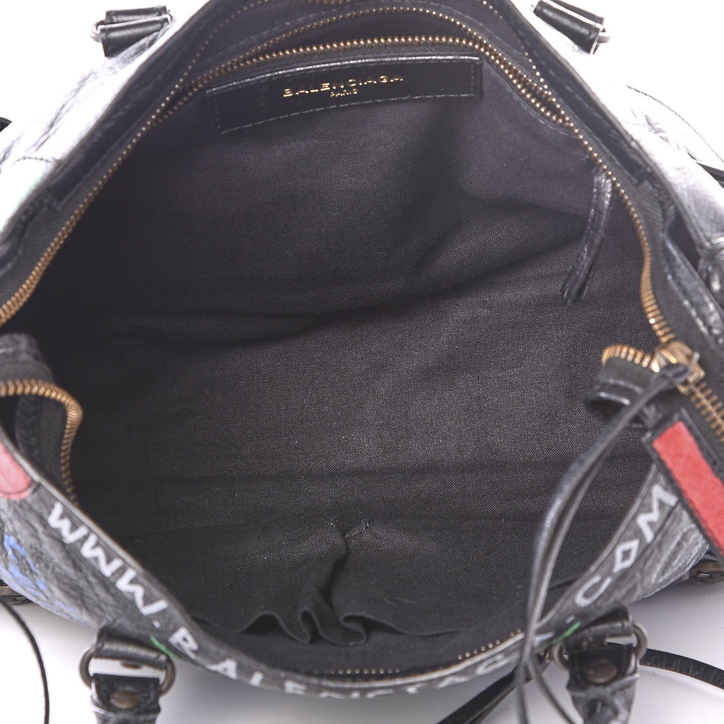 Agneau Graffiti All Over Classic Hardware S City Black Vert Rouge