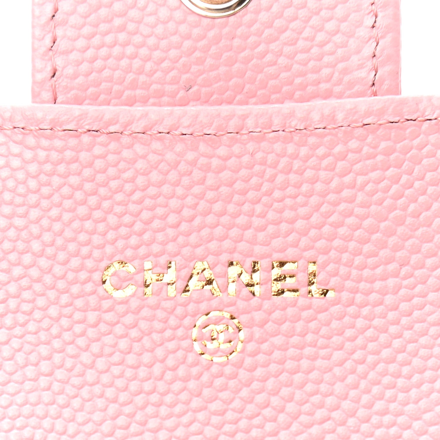Chanel Caviar Quilted Flap Card Holder Wallet Light Pink 6 of 8
