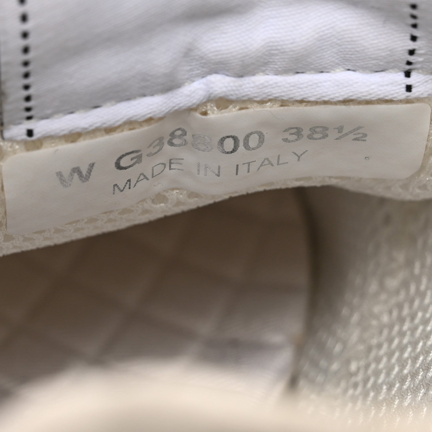 Chanel Calfskin Mesh Lycra Suede Womens Logo Sneakers 38.5 White 7 of 9