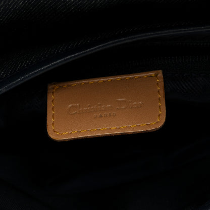 Christian Dior Denim Calfskin Saddle Bag Blue 6 of 11