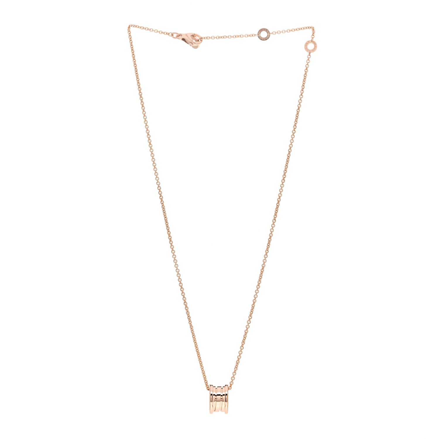 Bulgari 18K Rose Gold B.Zero1 Pendant Necklace 3 of 5