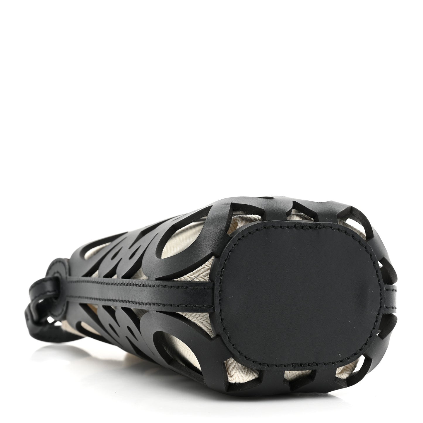 x Paula's Ibiza Cutout Anagram Pocket Crossbody Bag Black