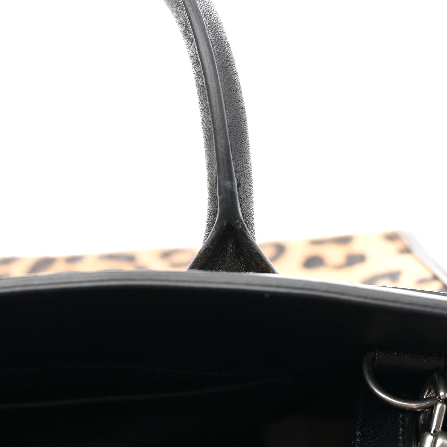 Saint Laurent Pony Hair Leopard Print Baby Sac De Jour Black 14 of 14