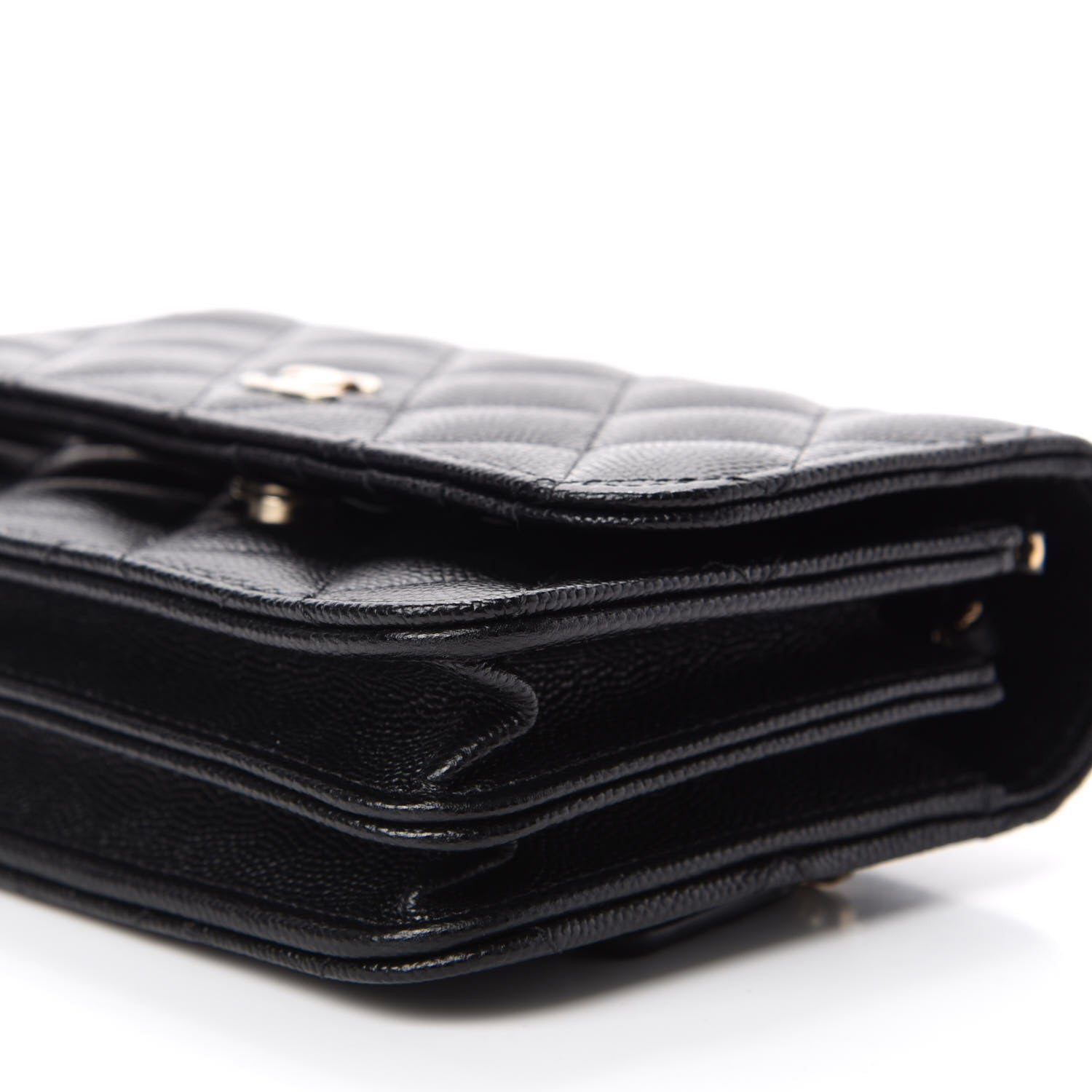 Chanel Caviar Quilted Mini Wallet On Chain WOC Black 7 of 11