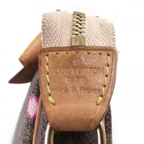 Monogram Cherry Blossom Pochette Accessories Brown