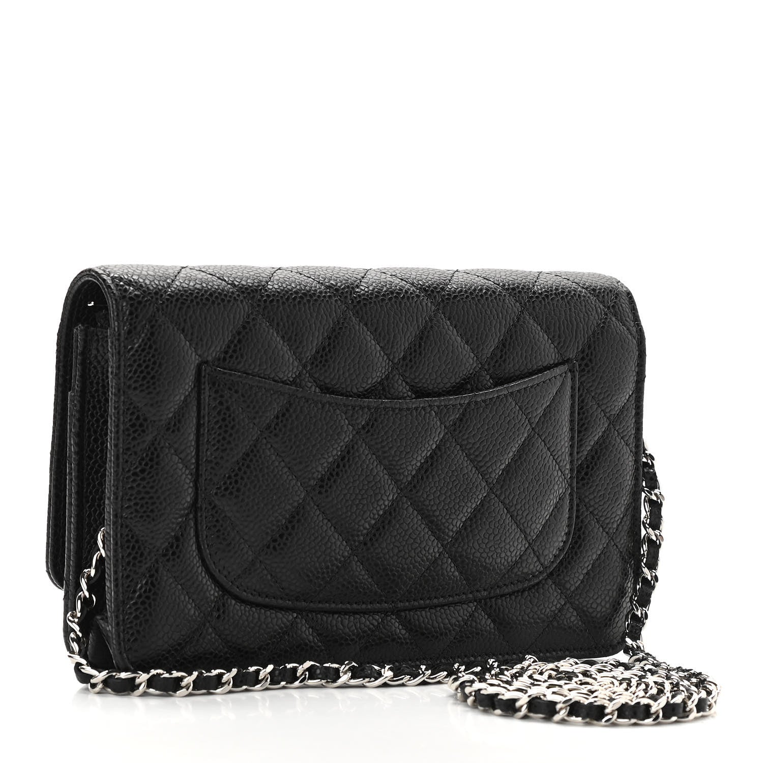 Chanel Caviar Quilted Wallet On Chain WOC Black 3 of 12