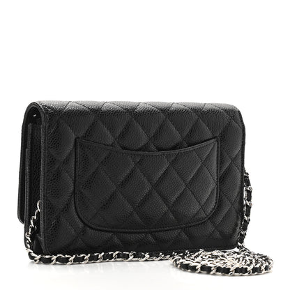 Chanel Caviar Quilted Wallet On Chain WOC Black 3 of 12