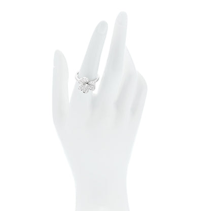 Van Cleef & Arpels 18K White Gold Diamond Small Frivole Ring 54 6.75 2 of 6