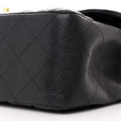 Chanel Caviar Quilted Jumbo Double Flap Black 10 of 11
