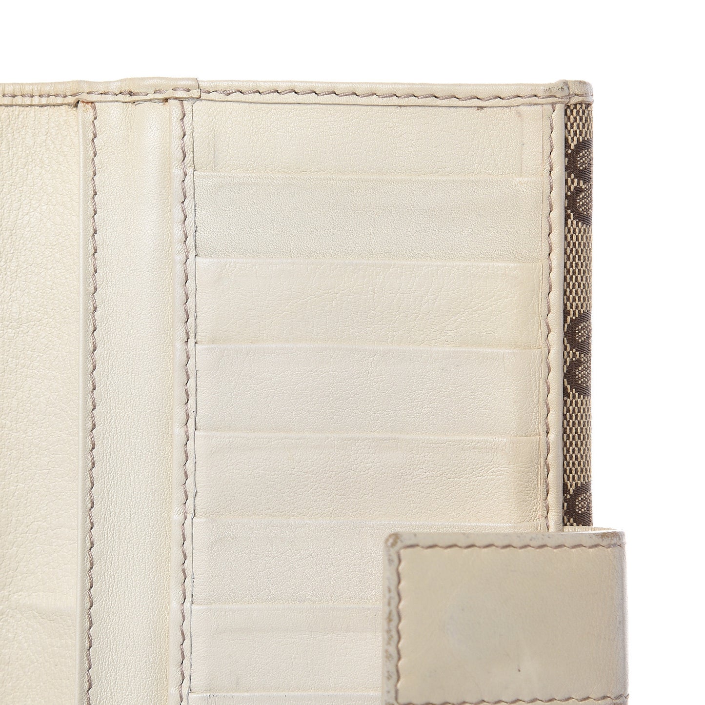 Monogram New Britt Continental Snap Wallet Off White