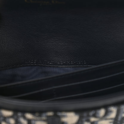 Christian Dior Oblique Saddle Chain Long Wallet Blue 7 of 10
