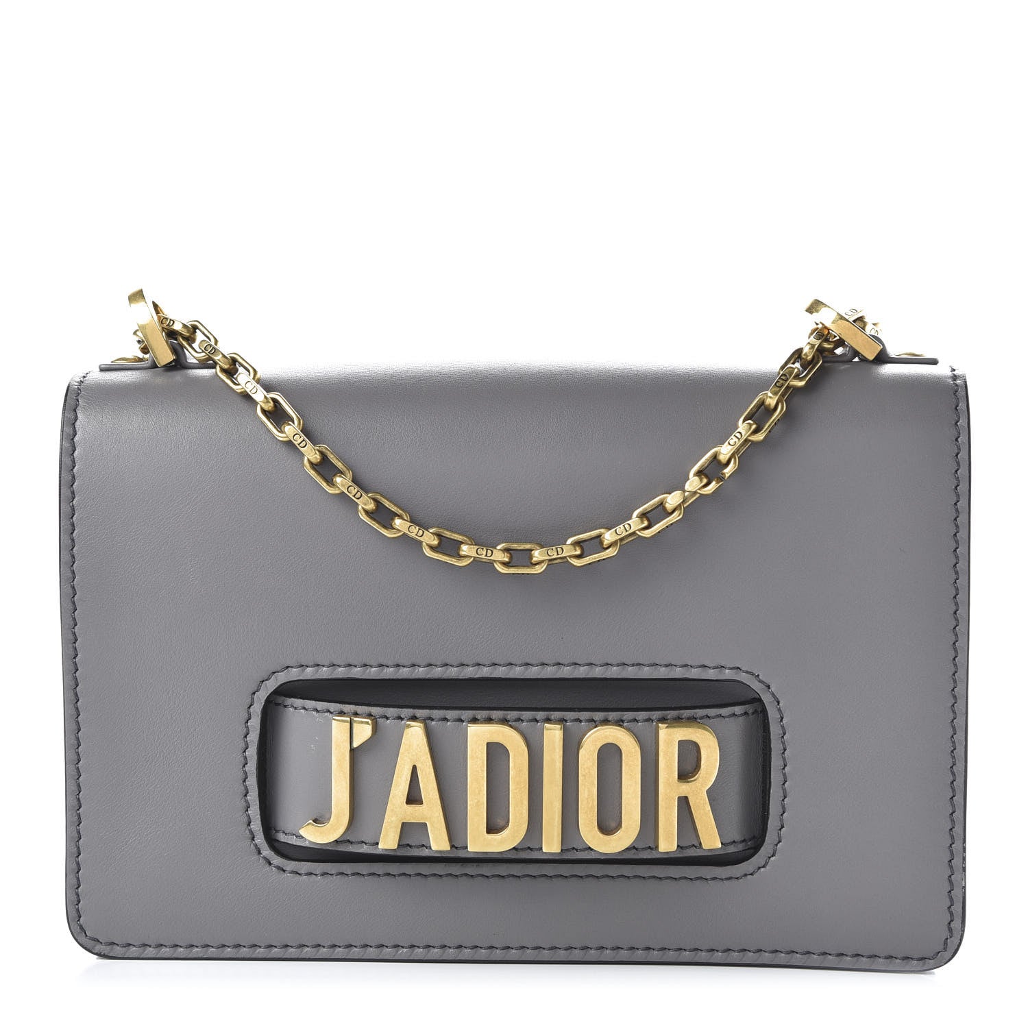 Christian Dior Calfskin Medium J'Adior Chain Flap Bag Iron Grey 1 of 9