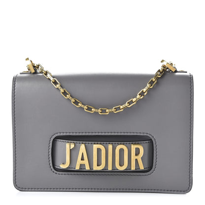 Christian Dior Calfskin Medium J'Adior Chain Flap Bag Iron Grey 1 of 9