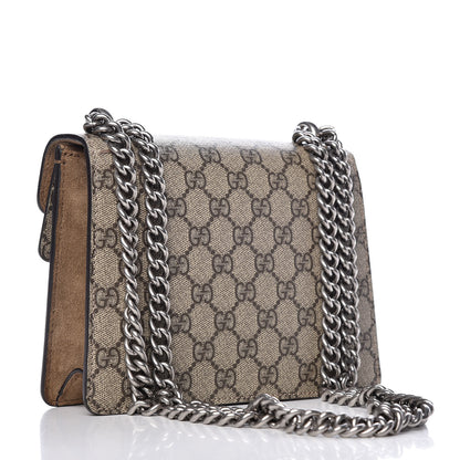 Gucci GG Supreme Monogram Mini Dionysus Shoulder Bag Taupe 3 of 11