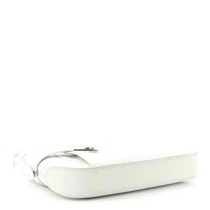 Salvatore Ferragamo Soft Calfskin Large Gancini Arch Hobo Optic White 4 of 14