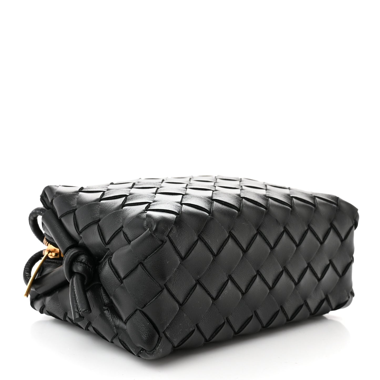 Nappa Intrecciato Mini Loop Camera Bag Black