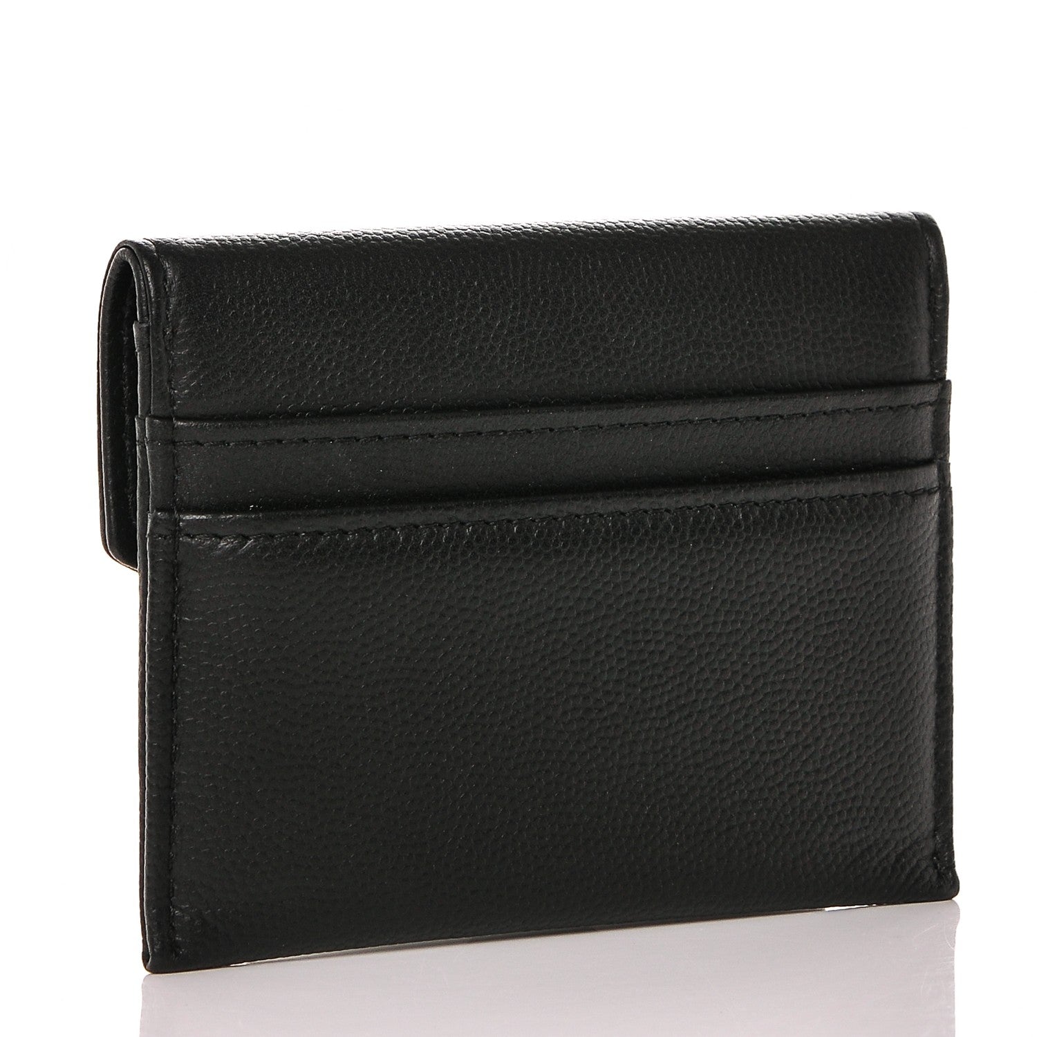 Chanel Caviar Envelope Card Holder Wallet Black 3 of 8