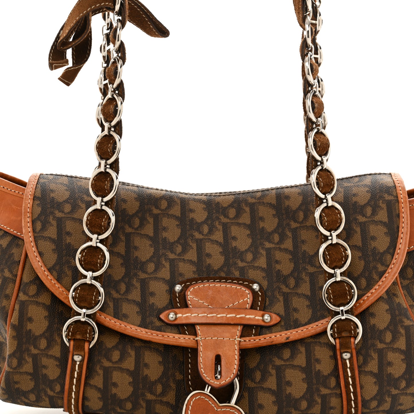 Monogram Romantique Trotter Flap Bag Brown