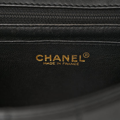 Chanel Lambskin Stitched Chocolate Bar Single Flap Black 6 of 15
