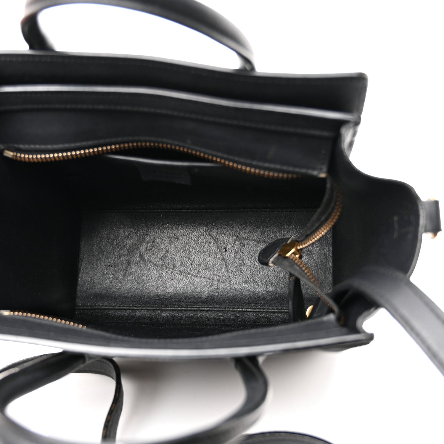 Celine Smooth Calfskin Nano Luggage Black 5 of 17