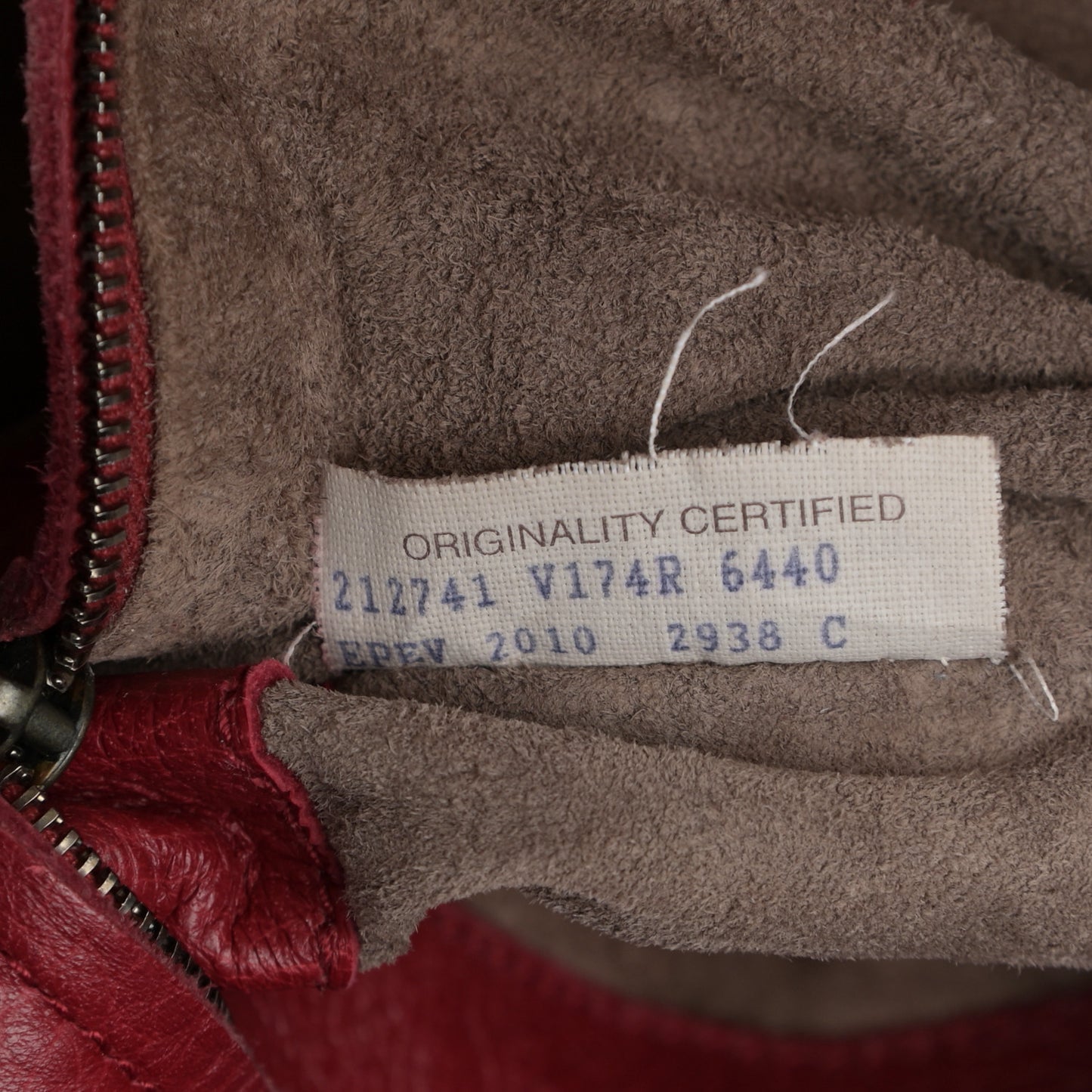 Cervo Deerskin Large Hobo Scarlet