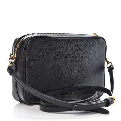 Prada Saffiano Small Camera Crossbody Bag Black 3 of 6