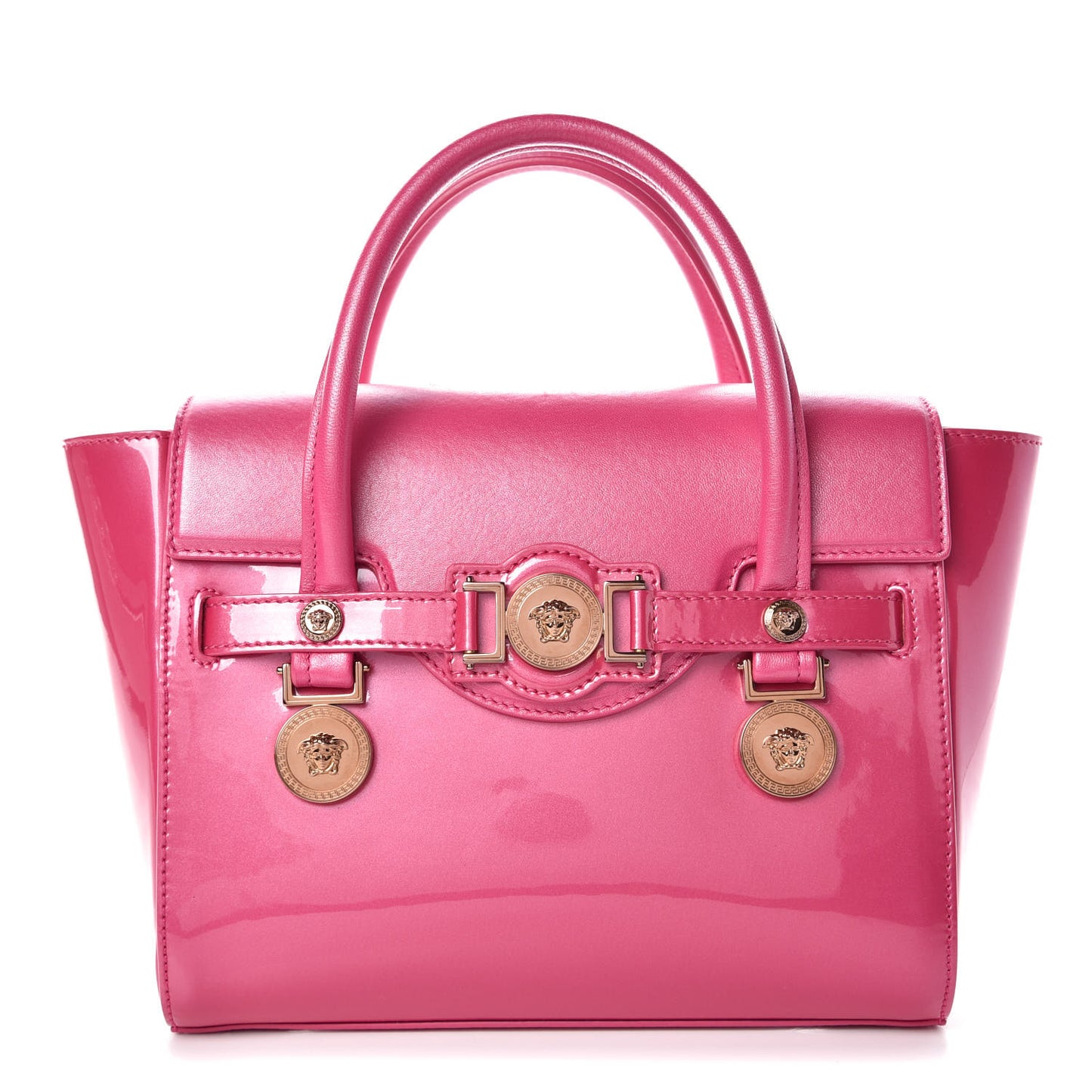 Patent Calfskin Small Day Bag Pink