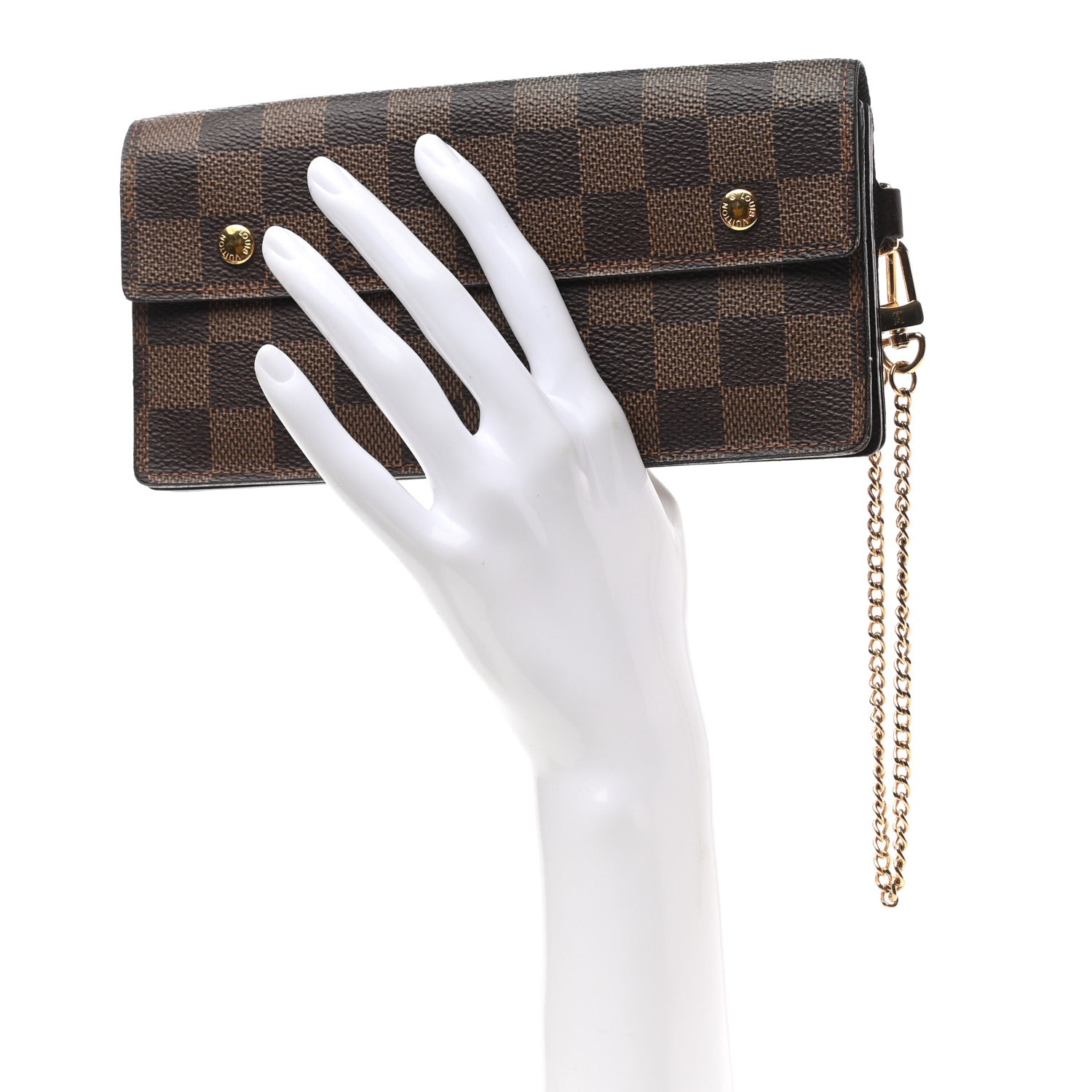 Louis Vuitton Damier Ebene Portefeuille Long Modulable Wallet 2 of 10